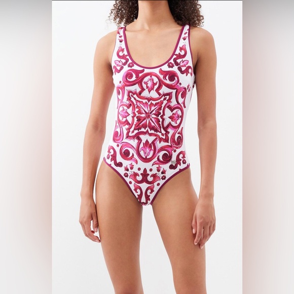 Dolce & Gabbana Other - *SOLD!* NWT! Dolce & Gabbana Majolica print swimsuit. Size Small.
